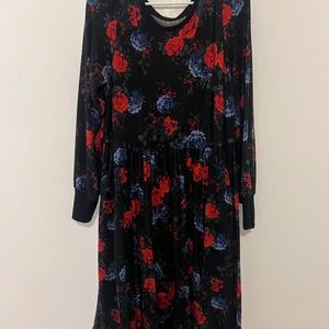 Torrid Vibrant Floral Patterned Dress